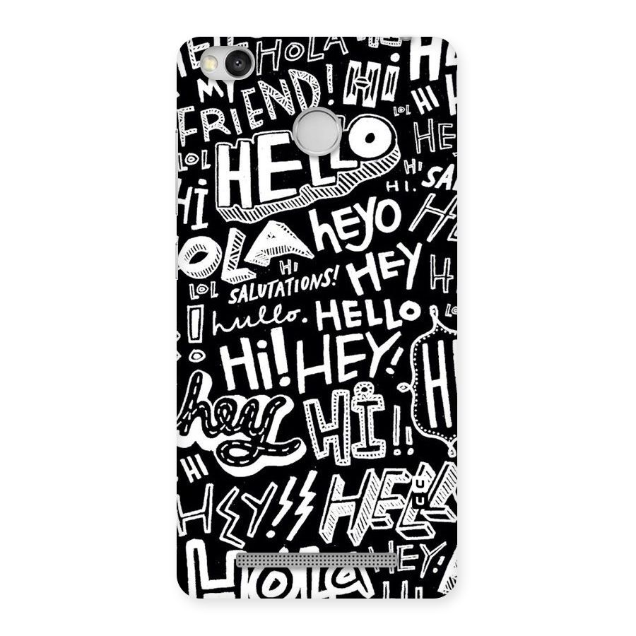 My Friend Back Case for Redmi 3S Prime