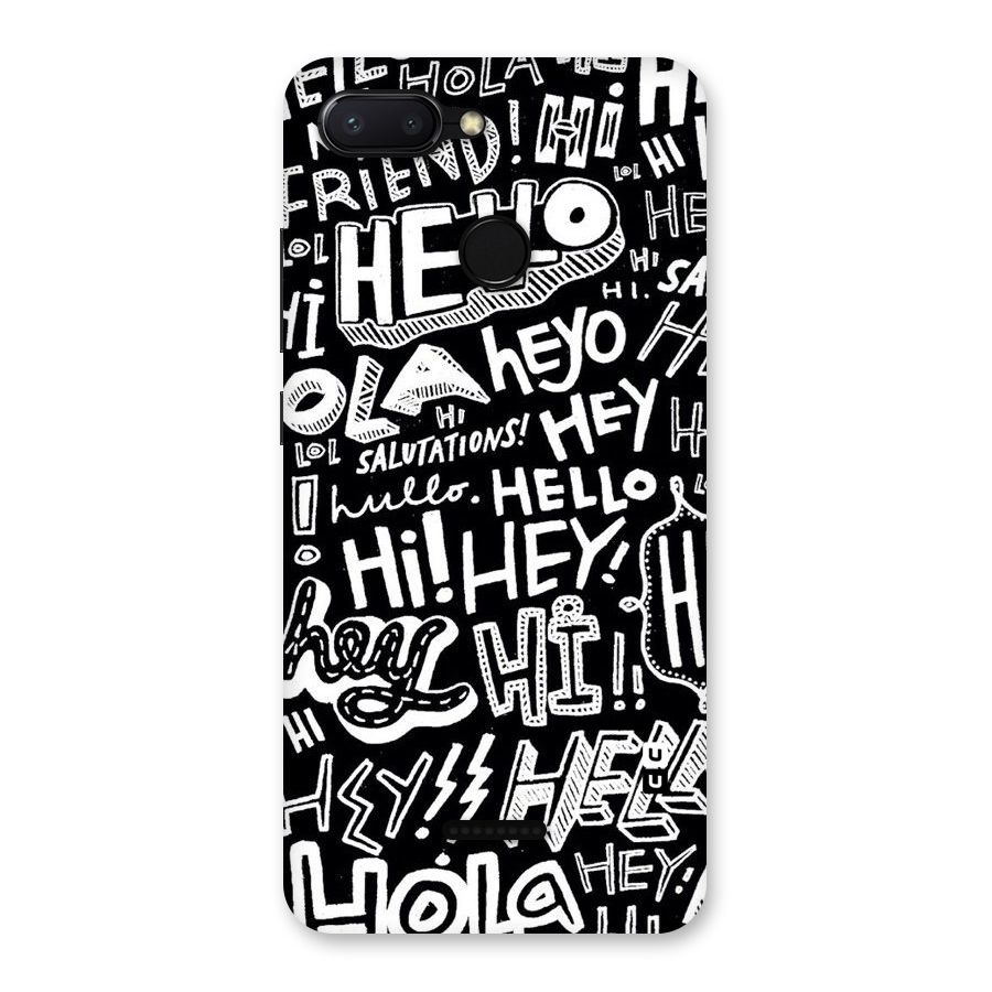 My Friend Back Case for Redmi 6