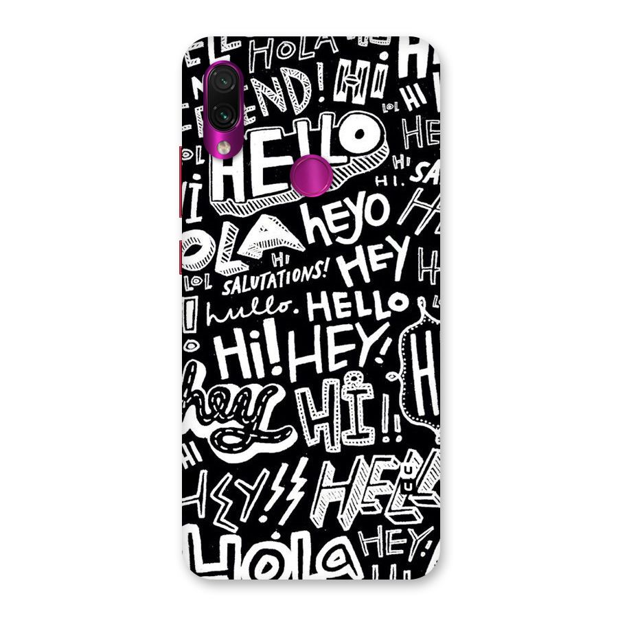 My Friend Back Case for Redmi Note 7 Pro