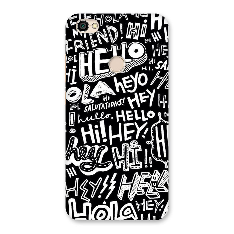 My Friend Back Case for Redmi Y1 2017