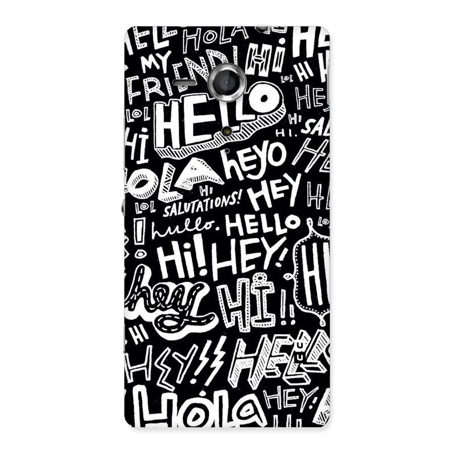 My Friend Back Case for Sony Xperia SP
