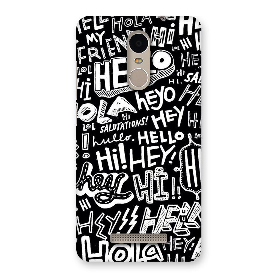 My Friend Back Case for Xiaomi Redmi Note 3