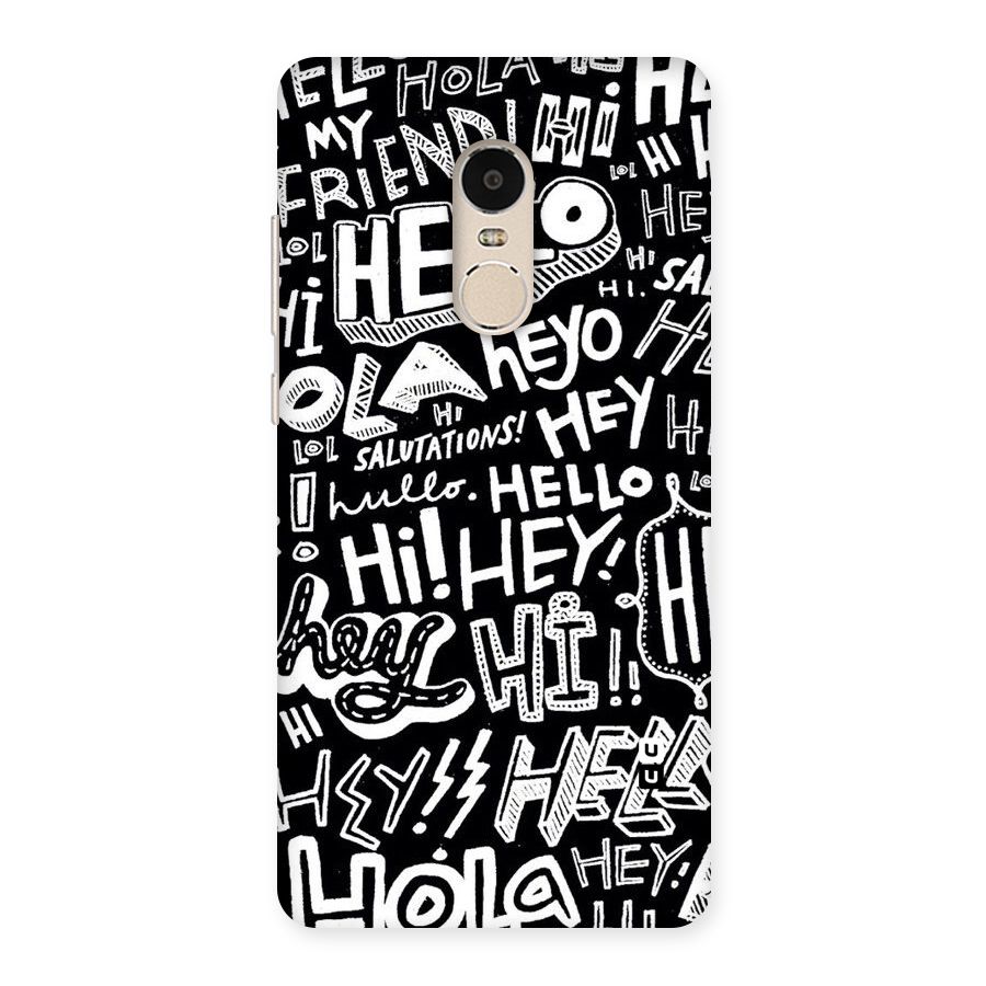 My Friend Back Case for Xiaomi Redmi Note 4