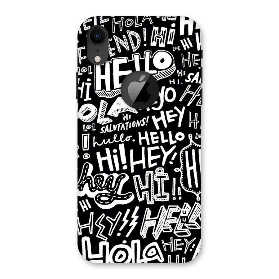My Friend Back Case for iPhone XR Logo Cut