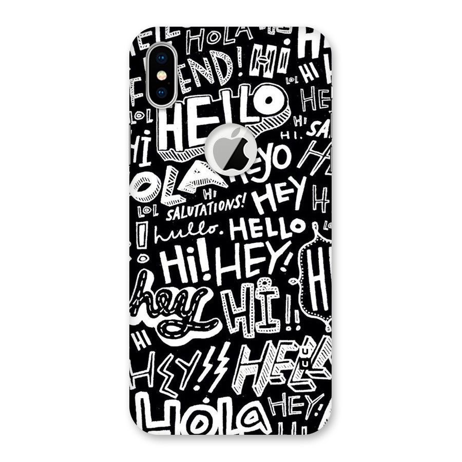 My Friend Back Case for iPhone X Logo Cut