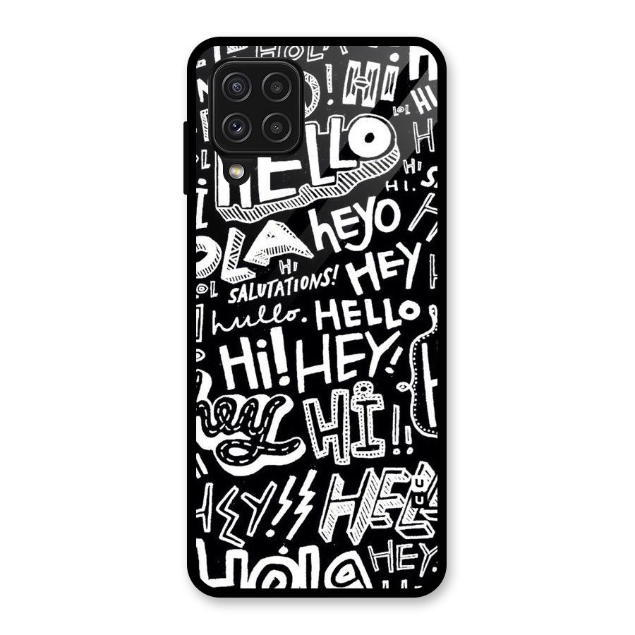 My Friend Glass Back Case for Galaxy A22 4G