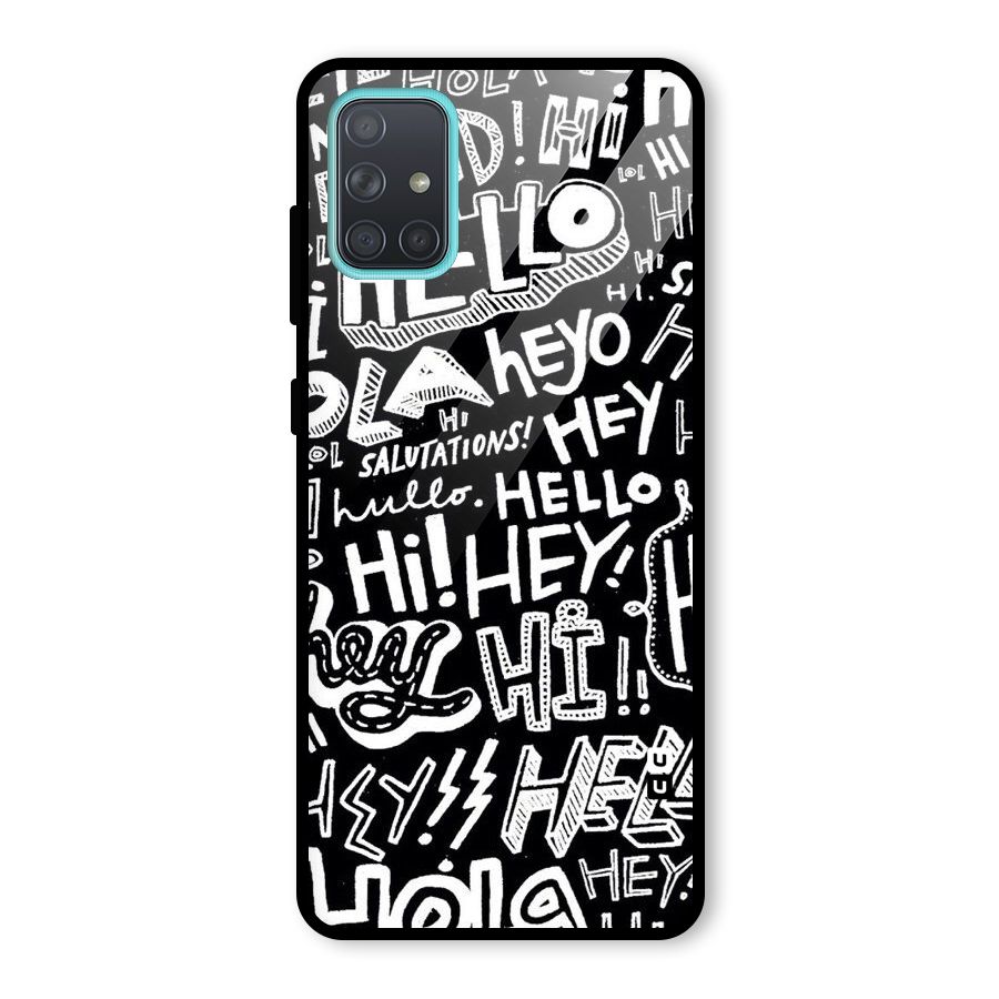 My Friend Glass Back Case for Galaxy A71
