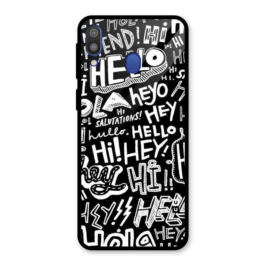 My Friend Glass Back Case for Galaxy M20