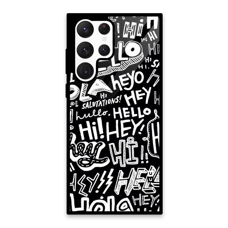 My Friend Glass Back Case for Galaxy S22 Ultra 5G
