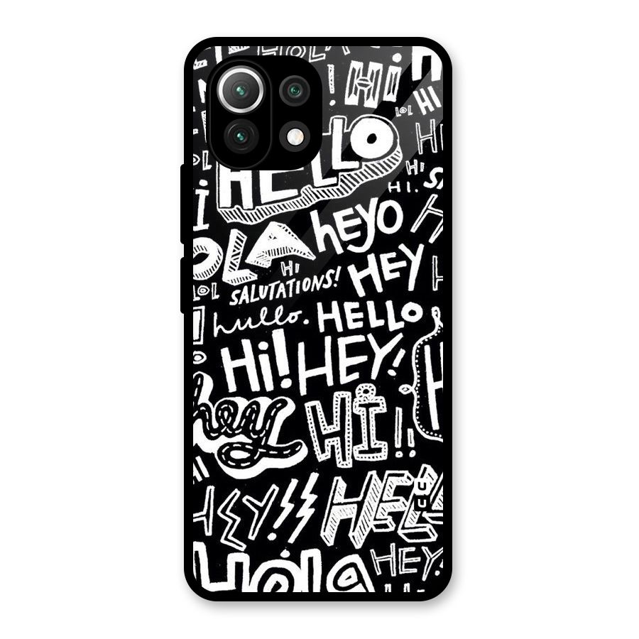 My Friend Glass Back Case for Mi 11 Lite