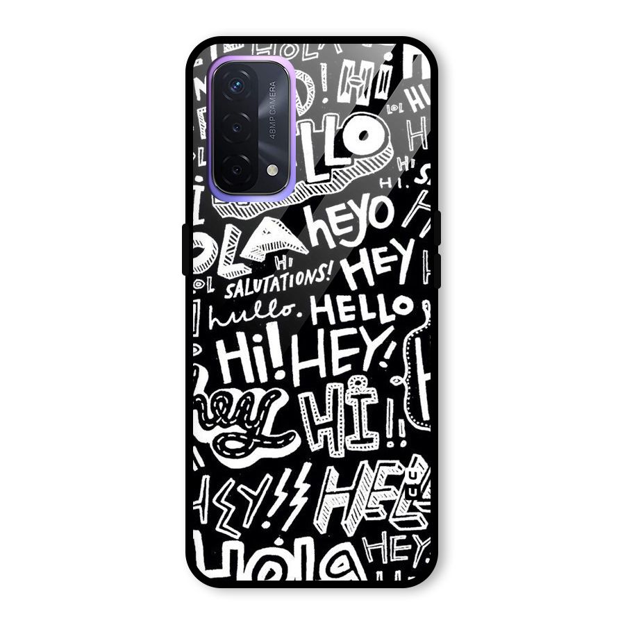My Friend Glass Back Case for Oppo A74 5G