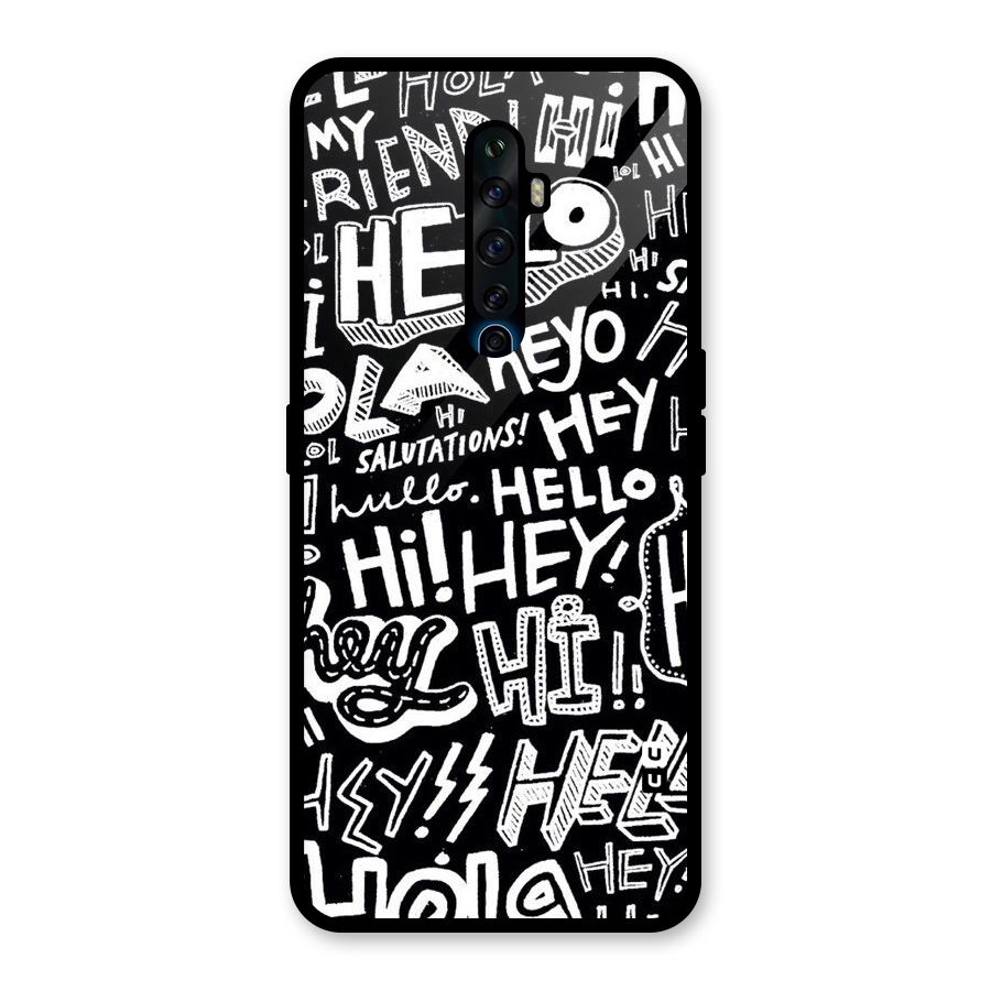 My Friend Glass Back Case for Oppo Reno2 F