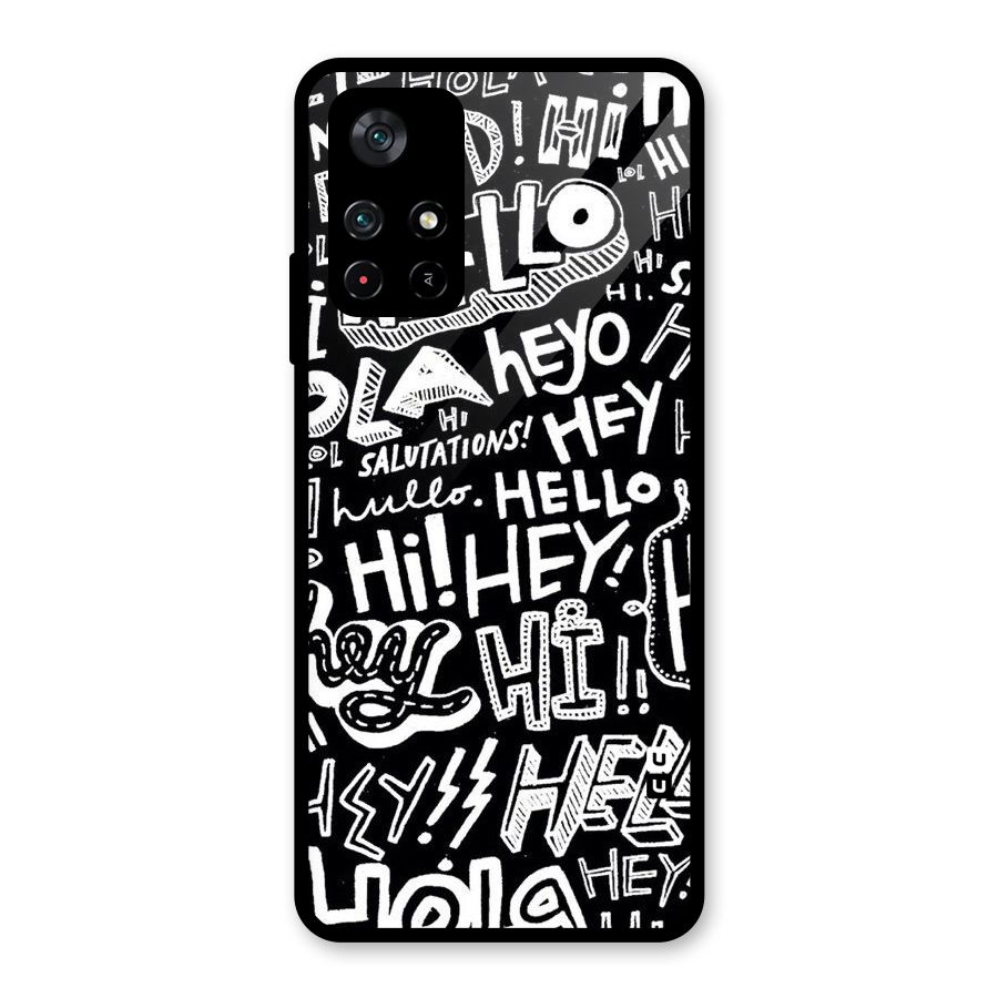My Friend Glass Back Case for Poco M4 Pro 5G