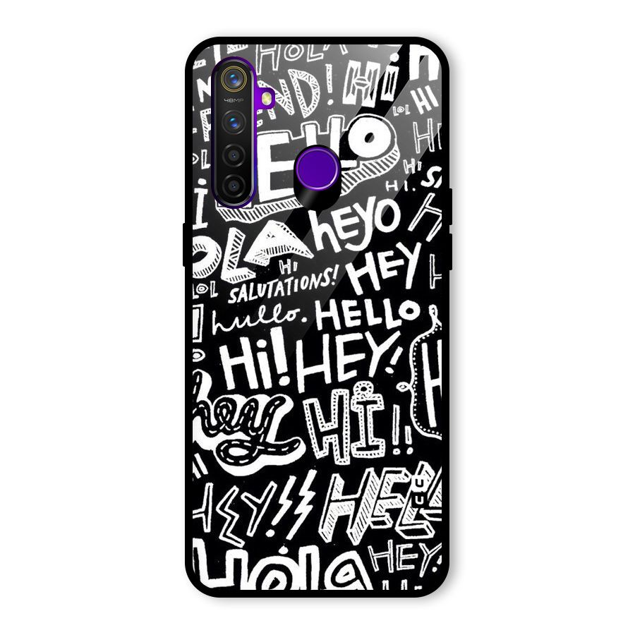 My Friend Glass Back Case for Realme 5 Pro