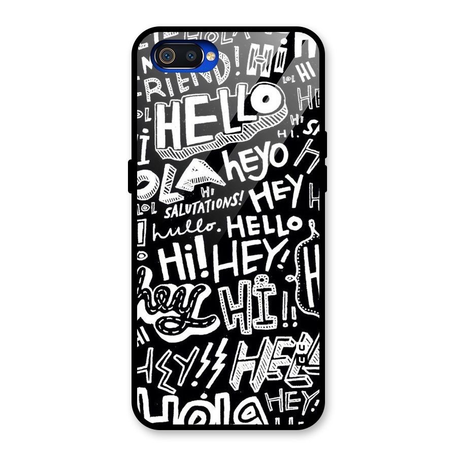 My Friend Glass Back Case for Realme C2
