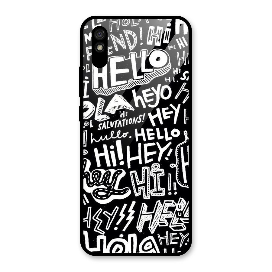My Friend Glass Back Case for Redmi 9i
