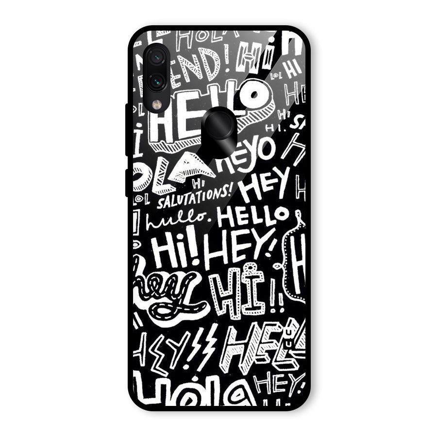 My Friend Glass Back Case for Redmi Note 7 Pro