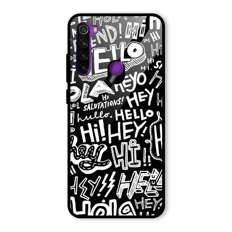 My Friend Glass Back Case for Redmi Note 8