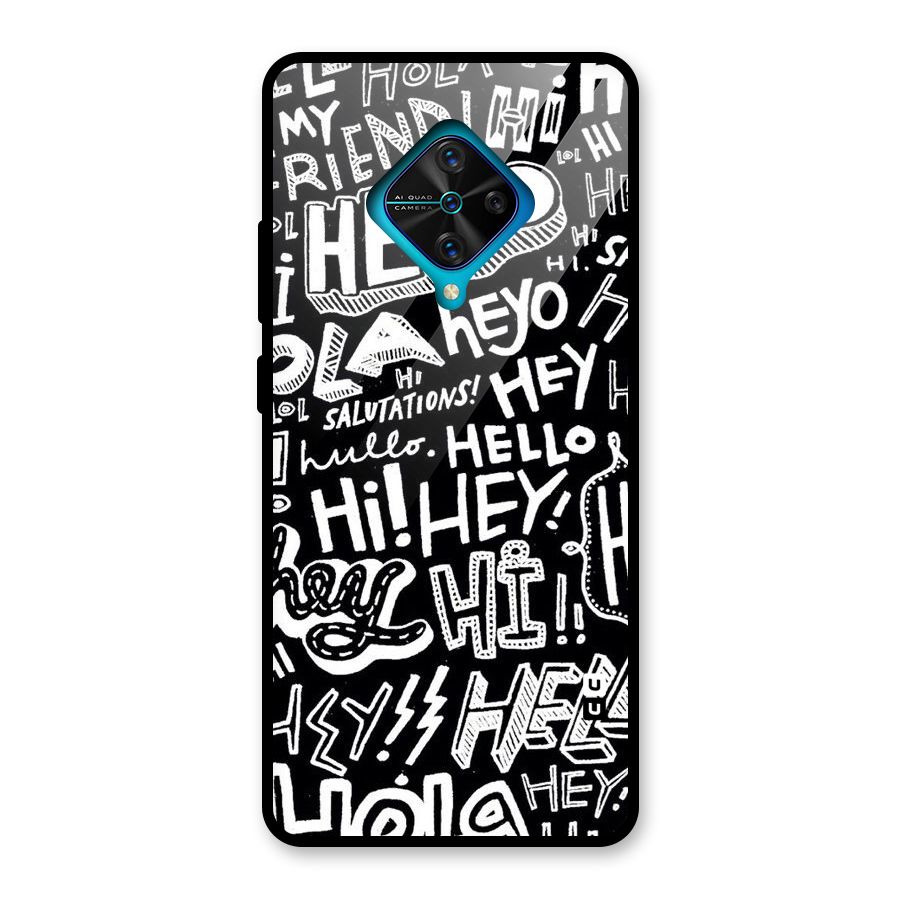 My Friend Glass Back Case for Vivo S1 Pro