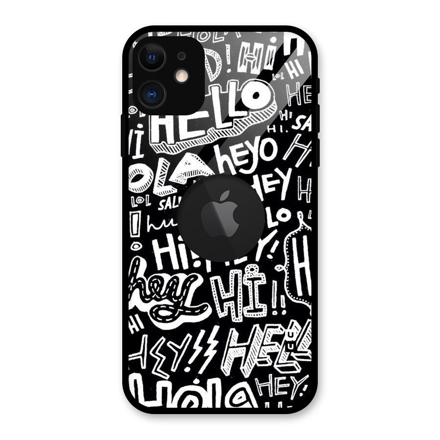 My Friend Glass Back Case for iPhone 11 Logo Cut