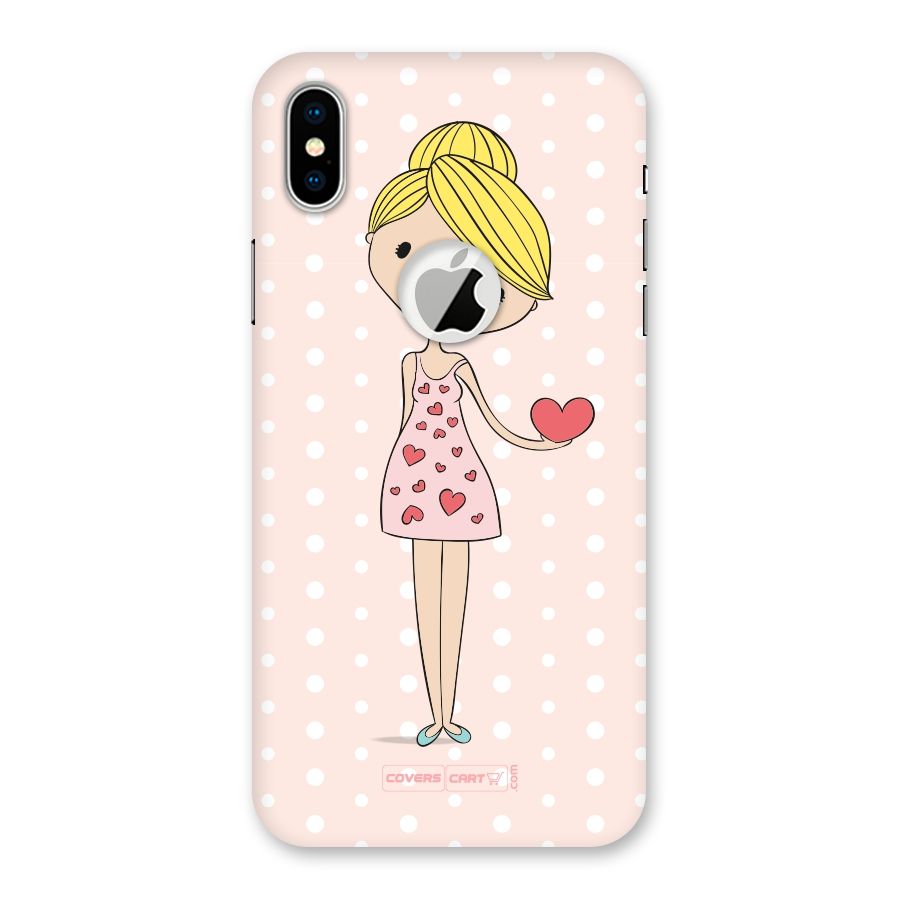 My Innocent Heart Back Case for iPhone XS Logo Cut