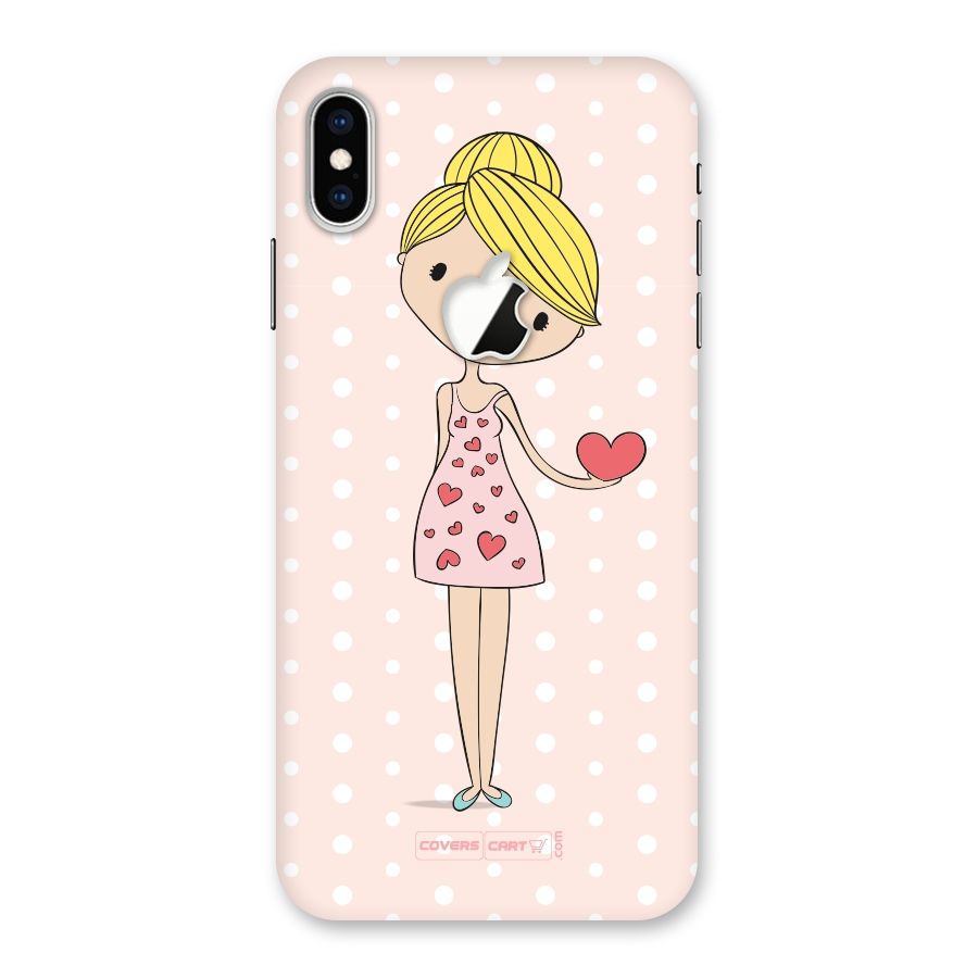 My Innocent Heart Back Case for iPhone XS Max Apple Cut