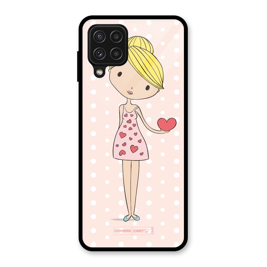 My Innocent Heart Glass Back Case for Galaxy A22 4G