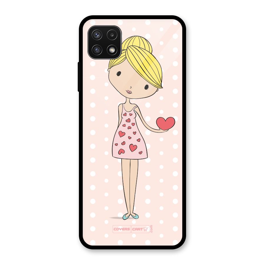 My Innocent Heart Glass Back Case for Galaxy A22 5G