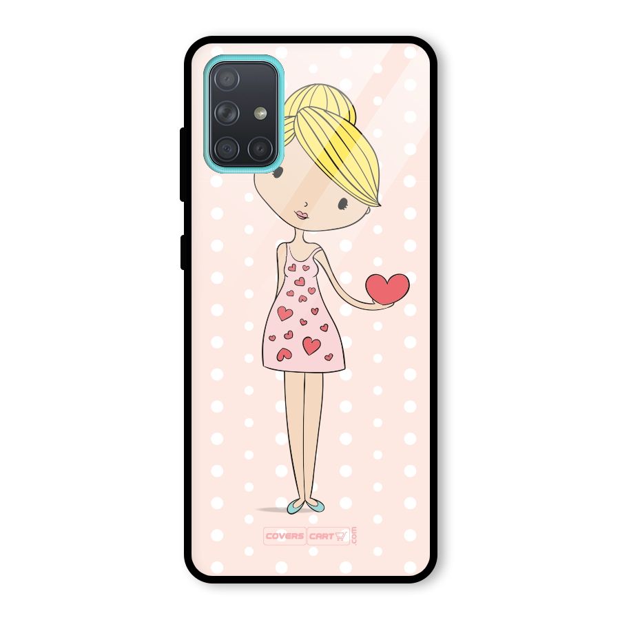 My Innocent Heart Glass Back Case for Galaxy A71