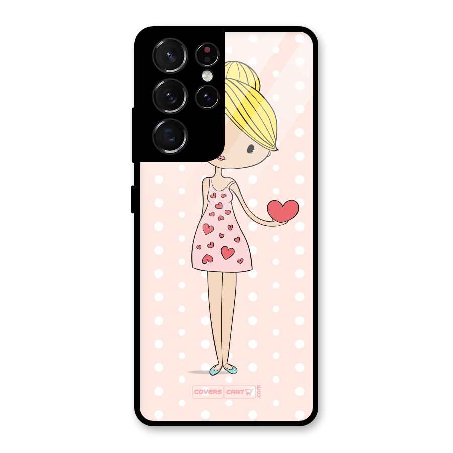 My Innocent Heart Glass Back Case for Galaxy S21 Ultra 5G
