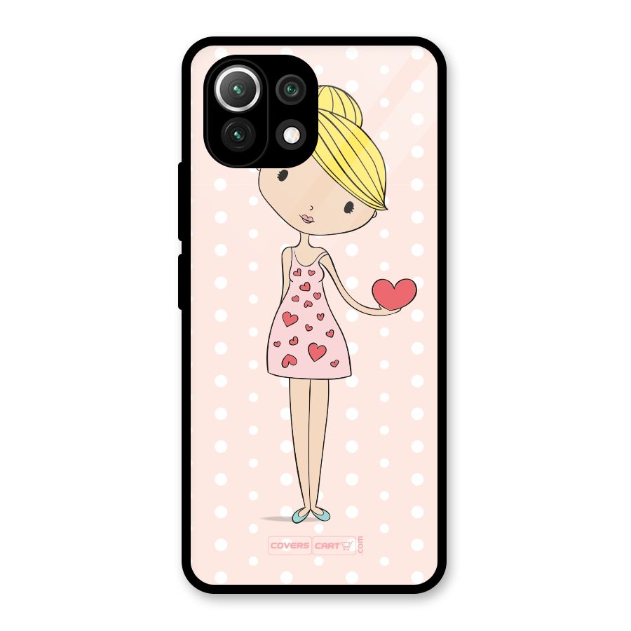 My Innocent Heart Glass Back Case for Mi 11 Lite