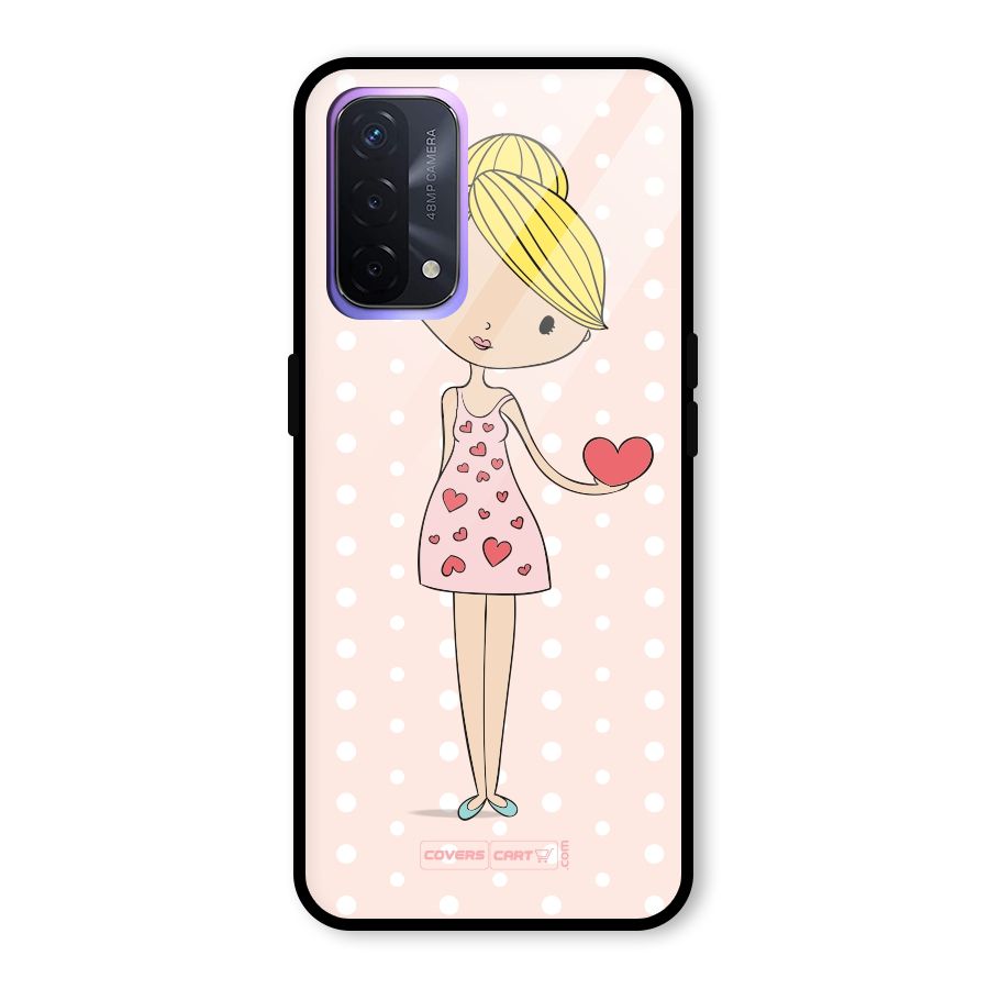 My Innocent Heart Glass Back Case for Oppo A74 5G