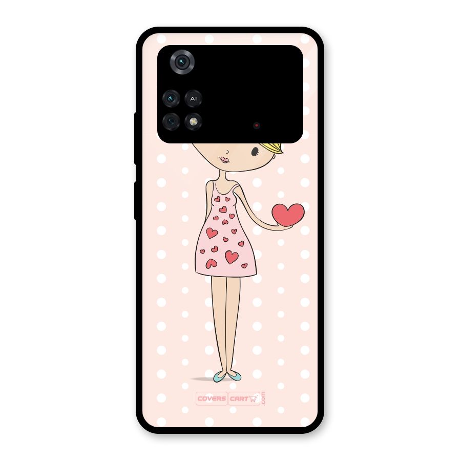 My Innocent Heart Glass Back Case for Poco M4 Pro 4G