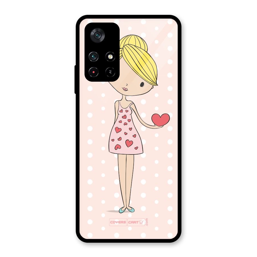 My Innocent Heart Glass Back Case for Poco M4 Pro 5G