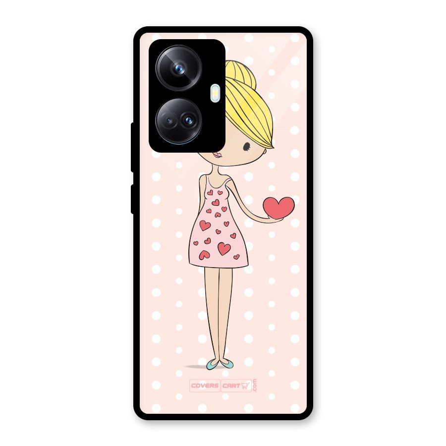 My Innocent Heart Glass Back Case for Realme 10 Pro Plus