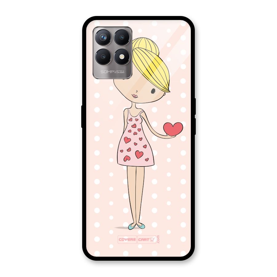 My Innocent Heart Glass Back Case for Realme Narzo 50