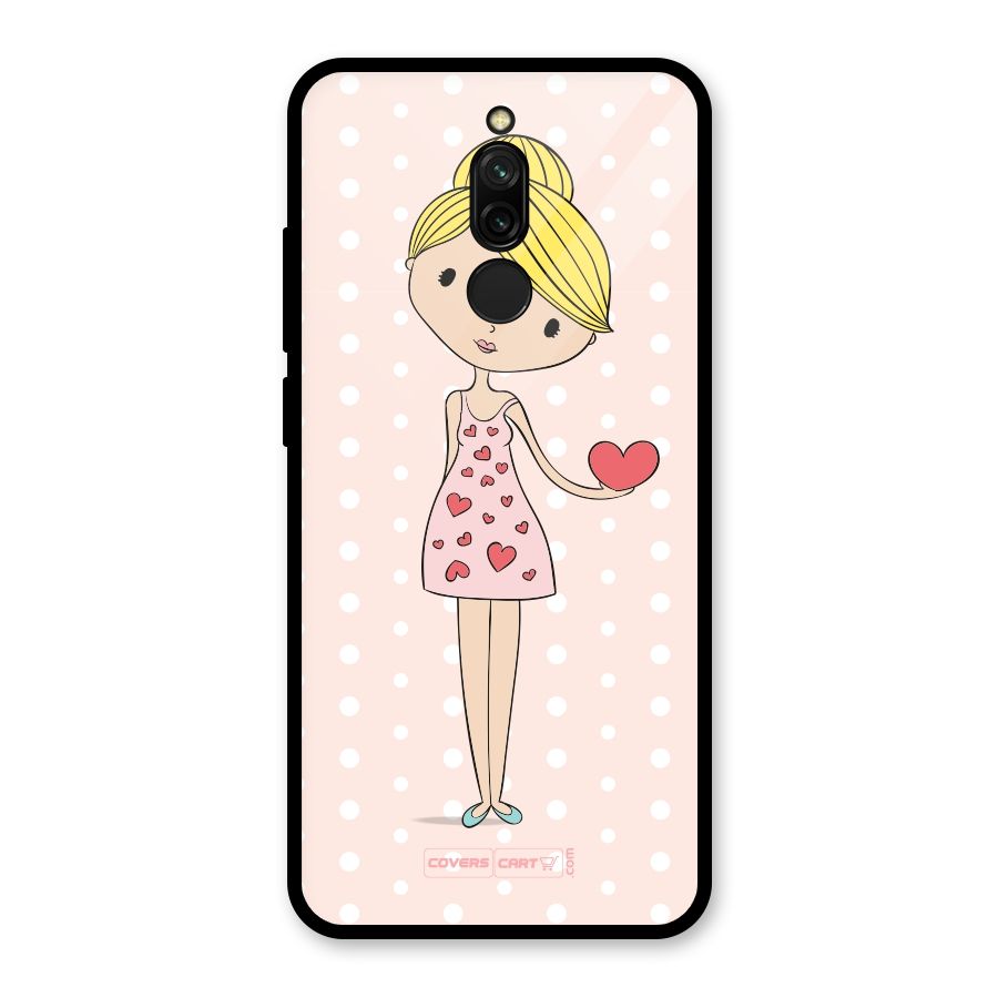 My Innocent Heart Glass Back Case for Redmi 8