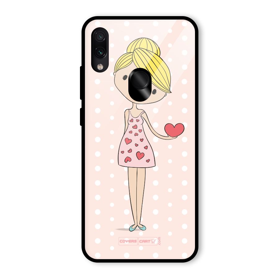 My Innocent Heart Glass Back Case for Redmi Note 7 Pro