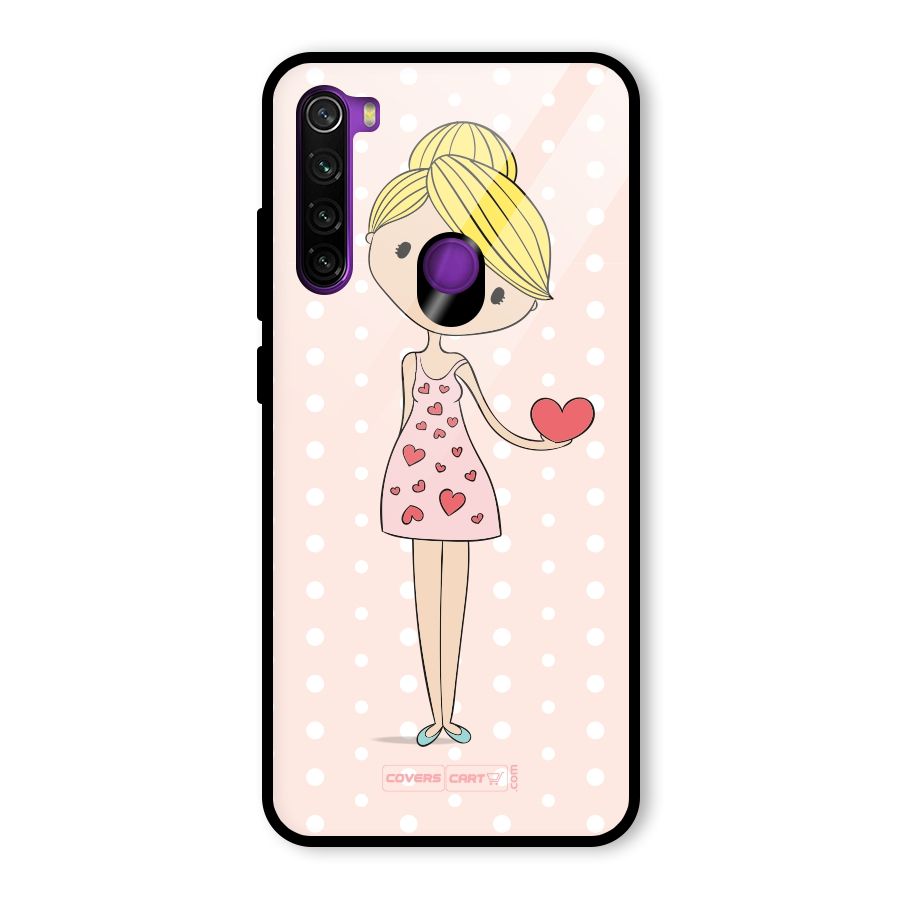 My Innocent Heart Glass Back Case for Redmi Note 8