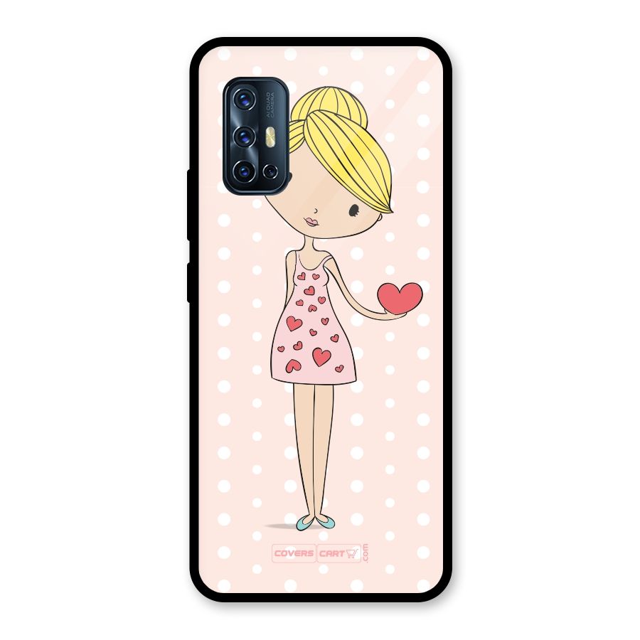 My Innocent Heart Glass Back Case for Vivo V17