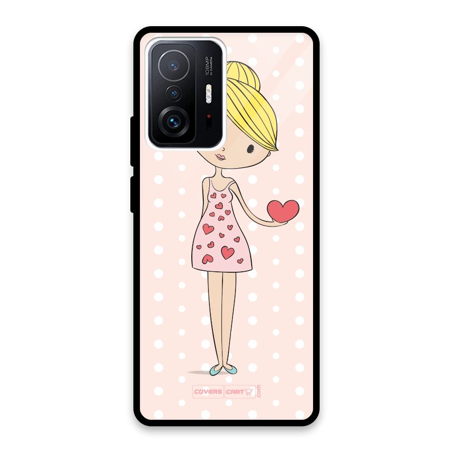 My Innocent Heart Glass Back Case for Xiaomi 11T Pro