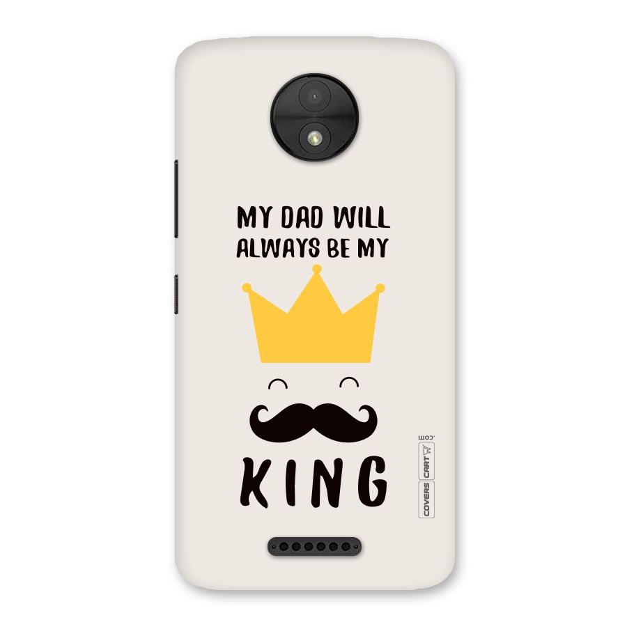 My King Dad Back Case for Moto C