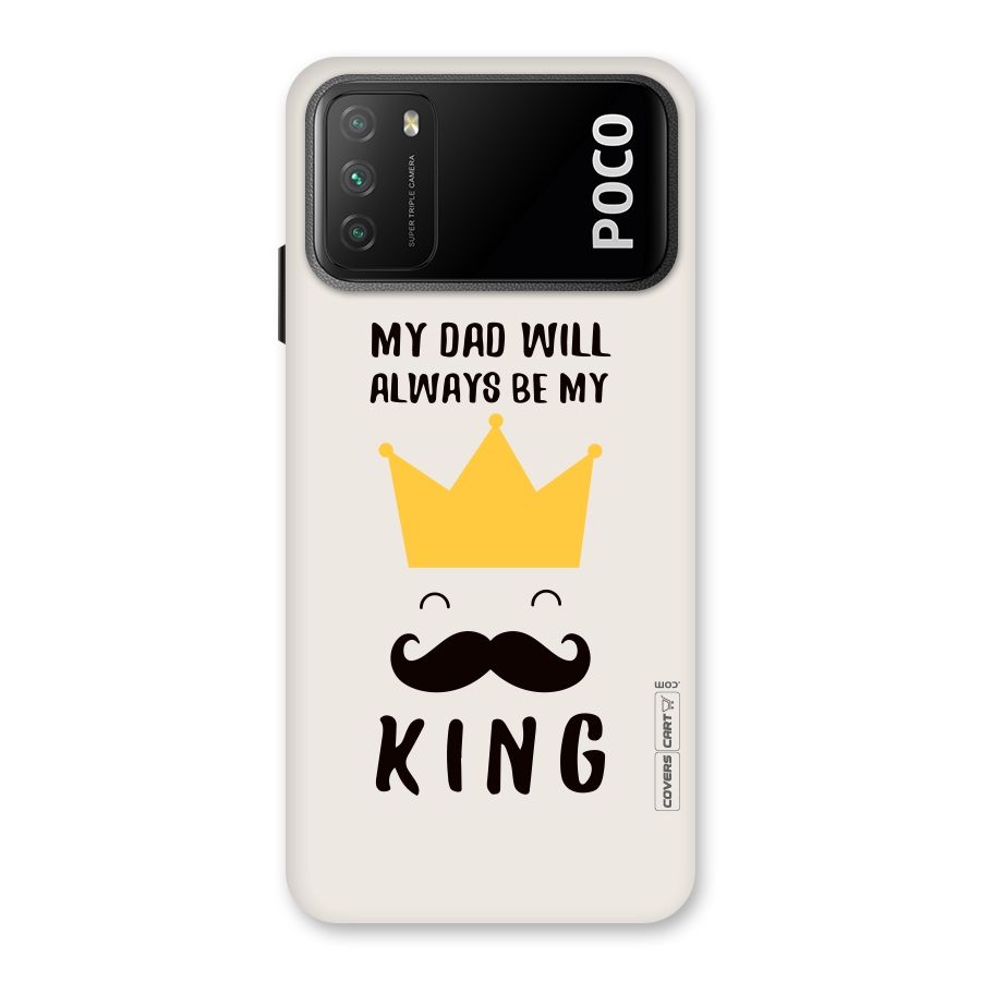 My King Dad Back Case for Poco M3
