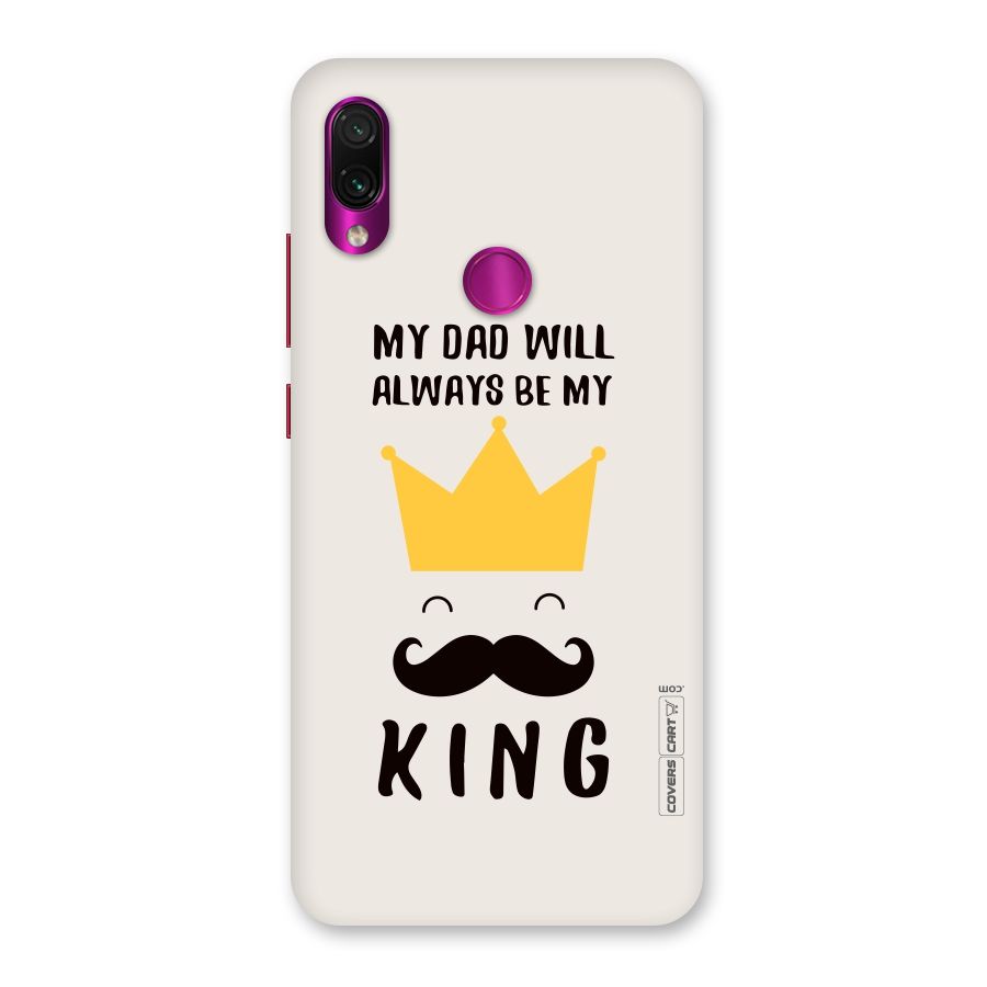 My King Dad Back Case for Redmi Note 7 Pro