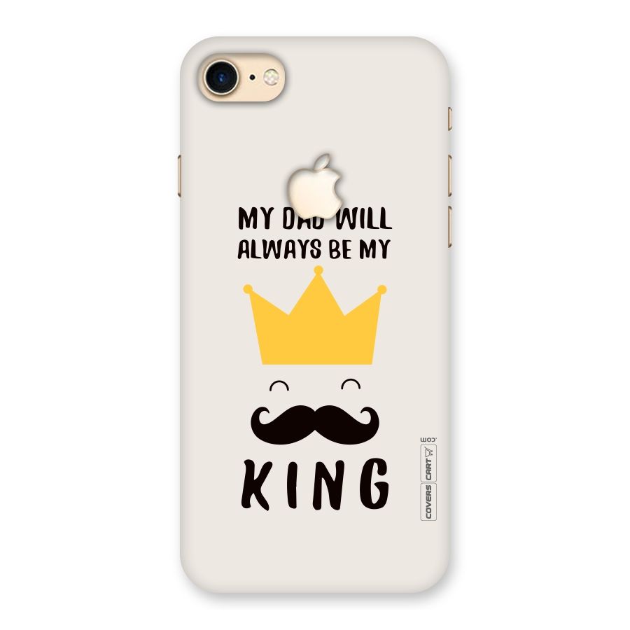 My King Dad Back Case for iPhone 7 Apple Cut