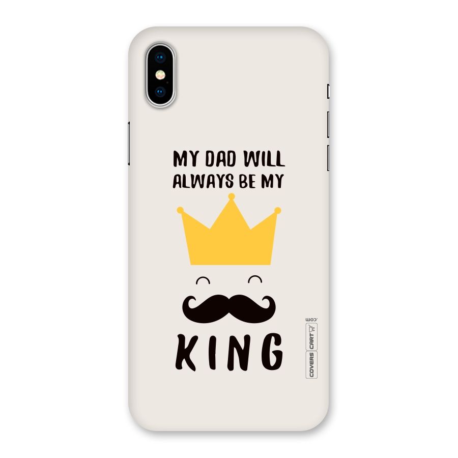 My King Dad Back Case for iPhone XS
