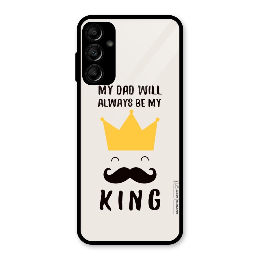 My King Dad Glass Back Case for Galaxy A14 5G