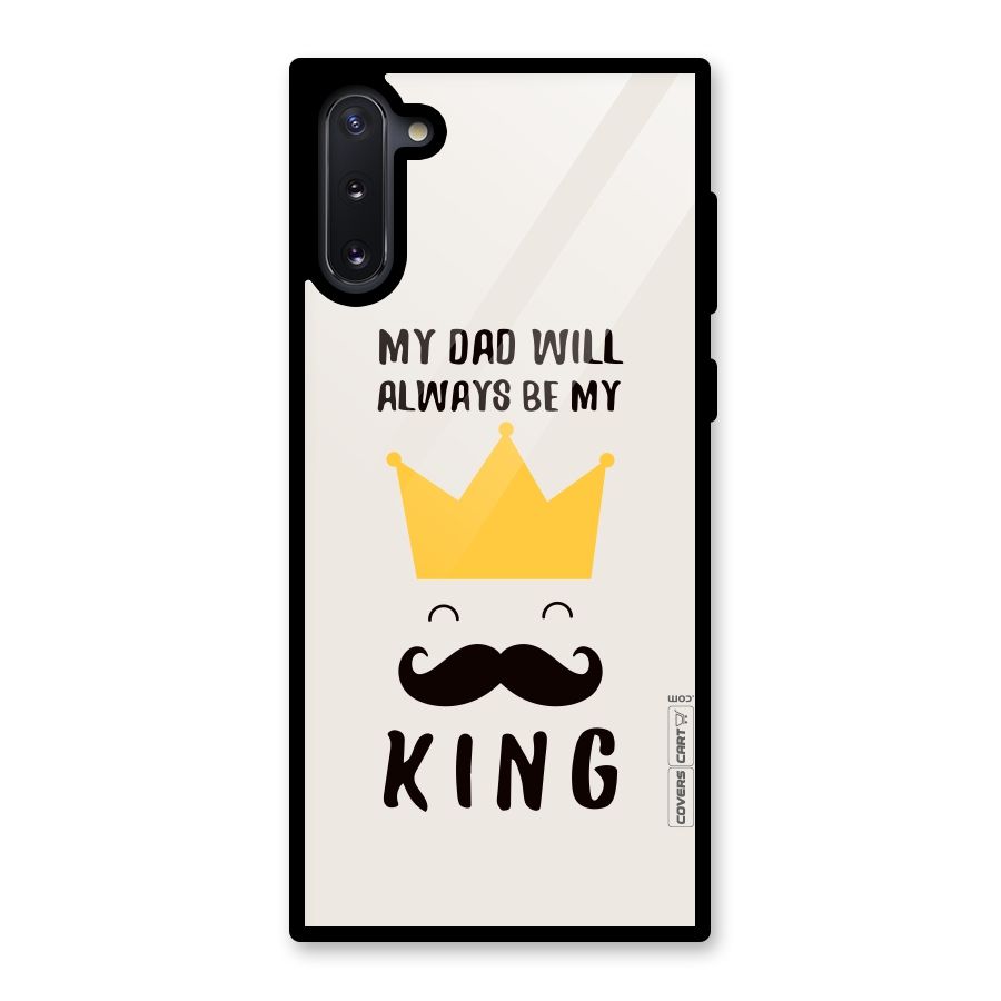 My King Dad Glass Back Case for Galaxy Note 10