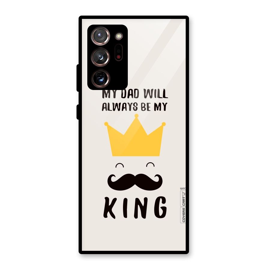My King Dad Glass Back Case for Galaxy Note 20 Ultra