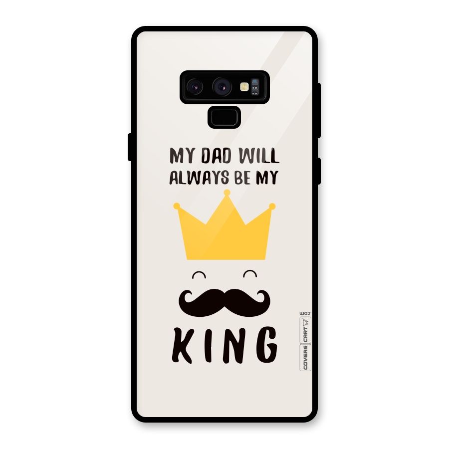 My King Dad Glass Back Case for Galaxy Note 9